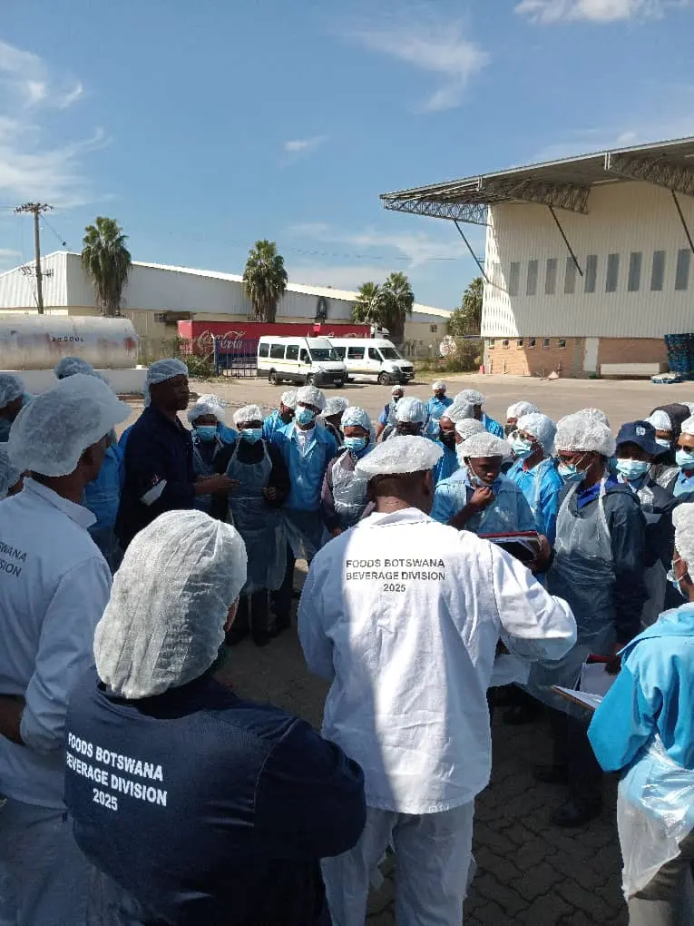 Students on educational field trip